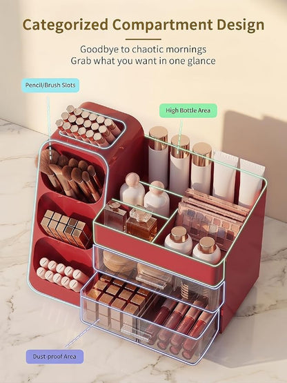Booklov Makeup Organizer for Vanity, Large Capacity Cosmetic Display Case - Image 3