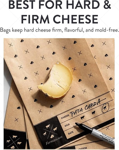 Formaticum Cheese Storage Bags, 6.25 x 11, Porous Brown Paper, From France - Image 7