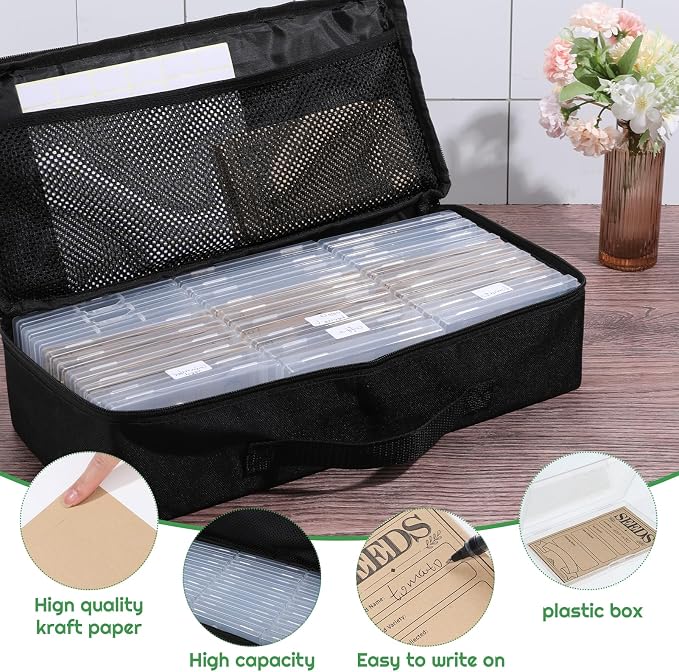 27 Slots Seed Storage Organizer Box, Garden Seed Packet Organize - Image 5