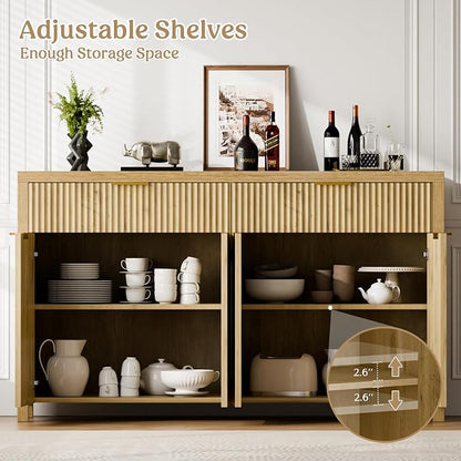 Lulive 55" Sideboard Buffet Cabinet - Image 4