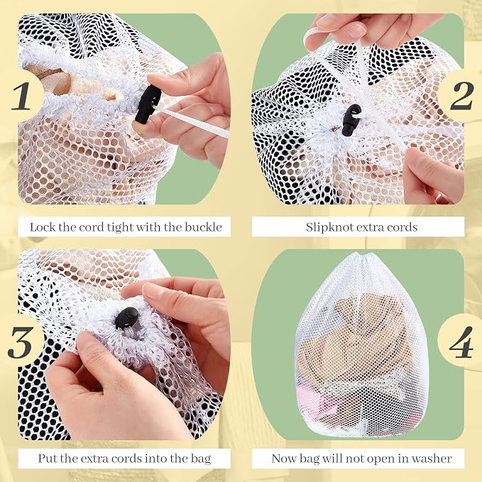 20 Pcs Mesh Laundry Bags Bulk - Image 3