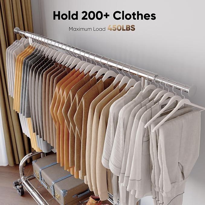 HOKEEPER Clothing Racks Heavy Duty Clothes Rack Adjustable Garment Rack - Image 3