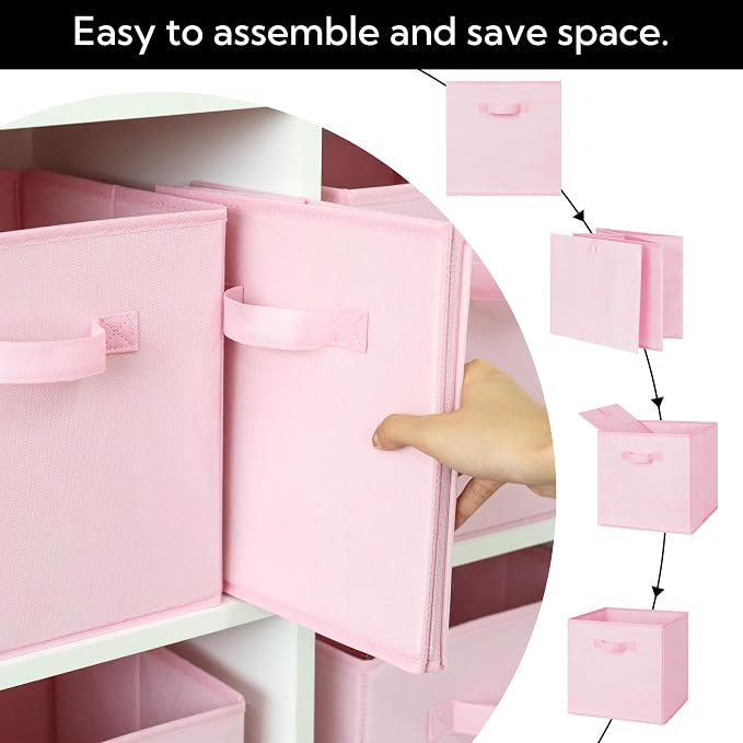 Cupic Cupid 13x13 Storage Cubes, 6 Pack Open Storage Bins - Image 5