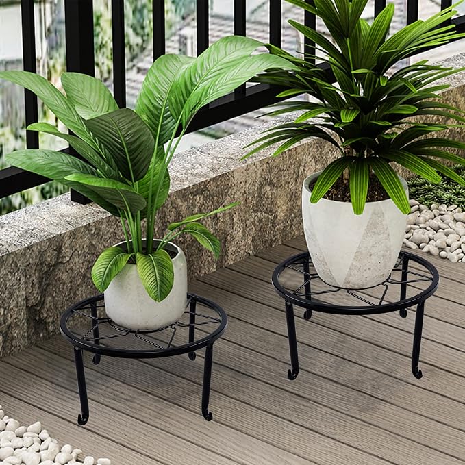 yosager 4 Pack Metal Plant Stands - Image 2