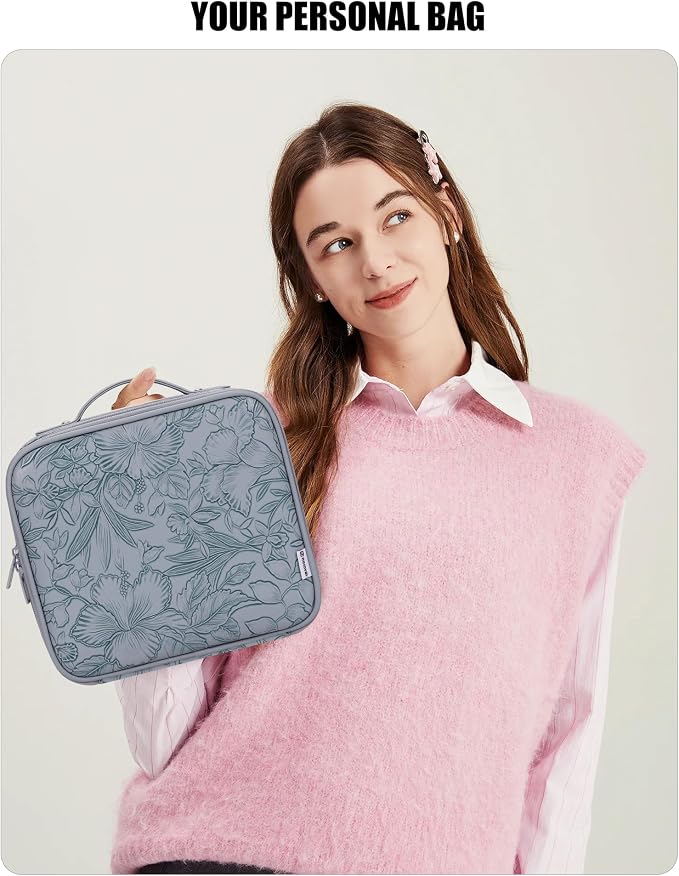 Relavel Travel Makeup Bag With LED Mirror - Image 7