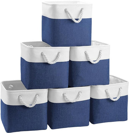 FinishingBo 11 inch Cube Storage Bin by SimplifySpaceSimplifyLife