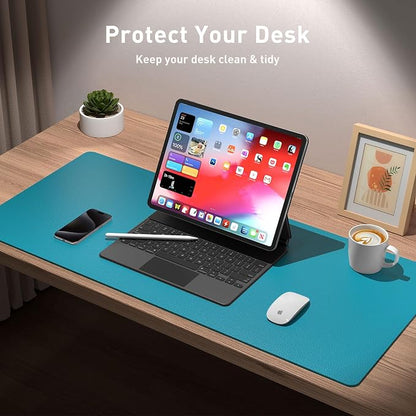 Aothia Leather Desk Pad Protector, Mouse Pad, Office Desk Mat, Non-Slip PU - Image 3
