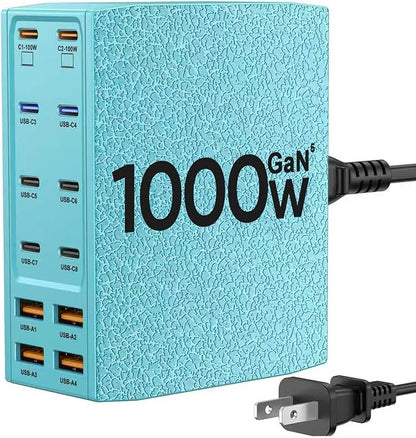 USB Charging Station, 12-Port USB C Charger Block by SAIPKYGS