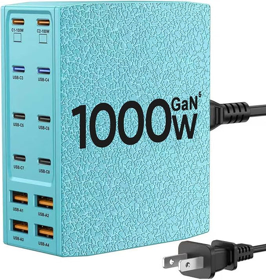 USB Charging Station, 12-Port USB C Charger Block by SAIPKYGS