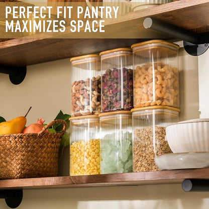 37oz Airtight Glass Square Storage Canisters - Image 5