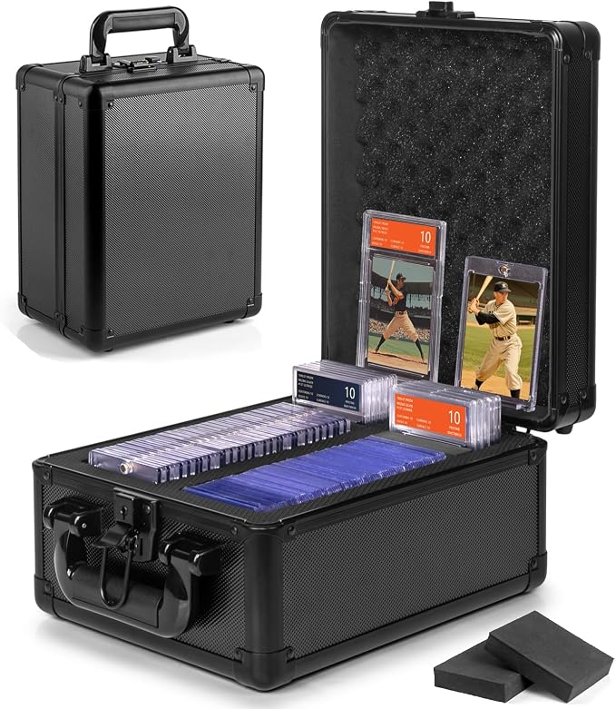 Graded Card Storage Box Case, Sports Trading Card Box by MIXPOETStorage