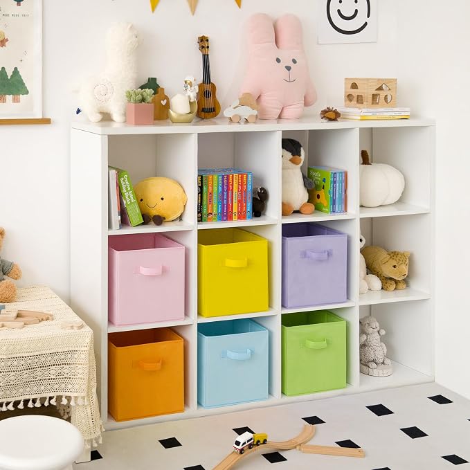GRANNY SAYS 11x11 Storage Cube Organizers, Pastel Color, Sturdy Handles - Image 2