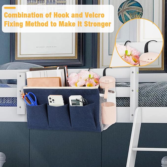 Bedside Caddy Bedside Organizer Bedside Storage Caddy - Image 2