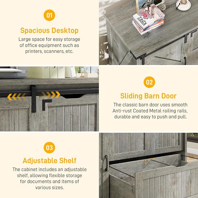 Halitaa 47.8” Farmhouse File Cabinet - Image 4