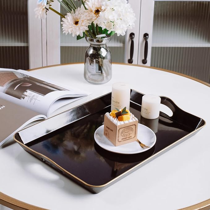 Spsyrine Large Black Serving Tray - Image 6