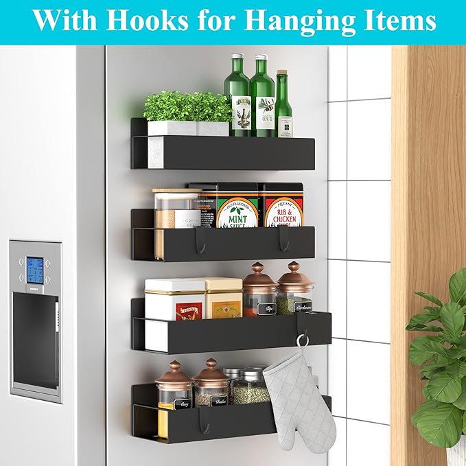 Metal Magnetic Spice Rack for Refrigerator - Image 2