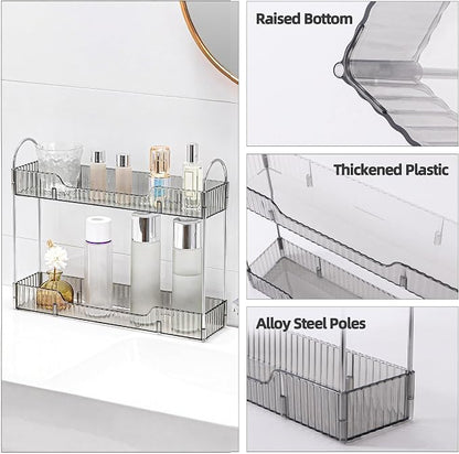 YCIA&DONE 2 Tiers Narrow Vanity Makeup Organizer, Bathroom Organizers - Image 3