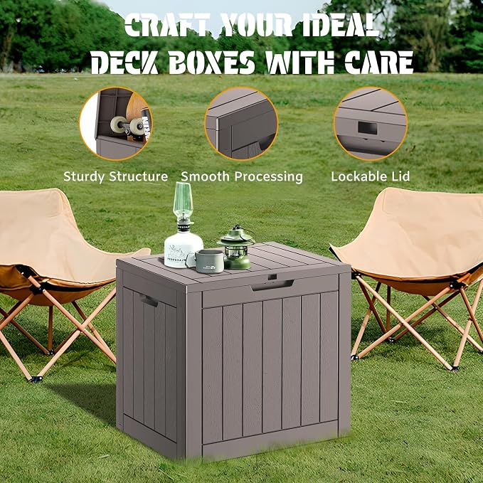 NUNU LAB 35 Gallon Outdoor Storage Box Waterproof, Outside Package Delivery - Image 6