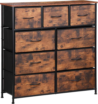 ZENY 9 Drawers Dresser, Fabric Storage Tower, Organizer Unit by ZENY