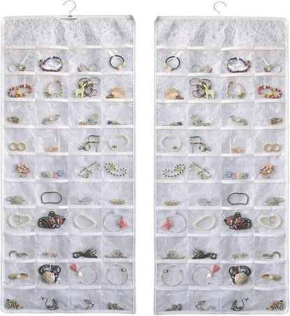 BB Brotrade Hanging Jewelry Organizer, Double-Sided Jewelry Storage Organizer by BB+Brotrade