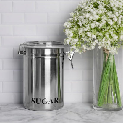 Fox Run Stainless Steel Sugar Container, 62 oz Canister - Image 2