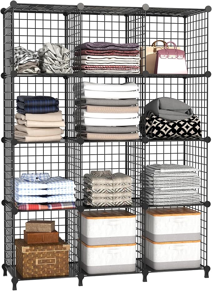 AWTATOS Wire Cube Storage Organizer, Closet Organizers and Storage, Metal 12 - Image 5