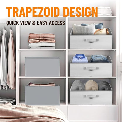 Extra Large Closet Organizers Bins 6 Pack - Image 4