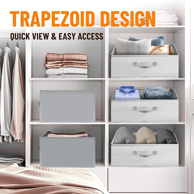 Criusia Closet Organizers Bins 6 Pack - Image 4