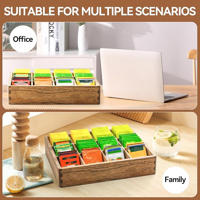 KIRIGEN Wooden Tea Bag Organizer - Image 5