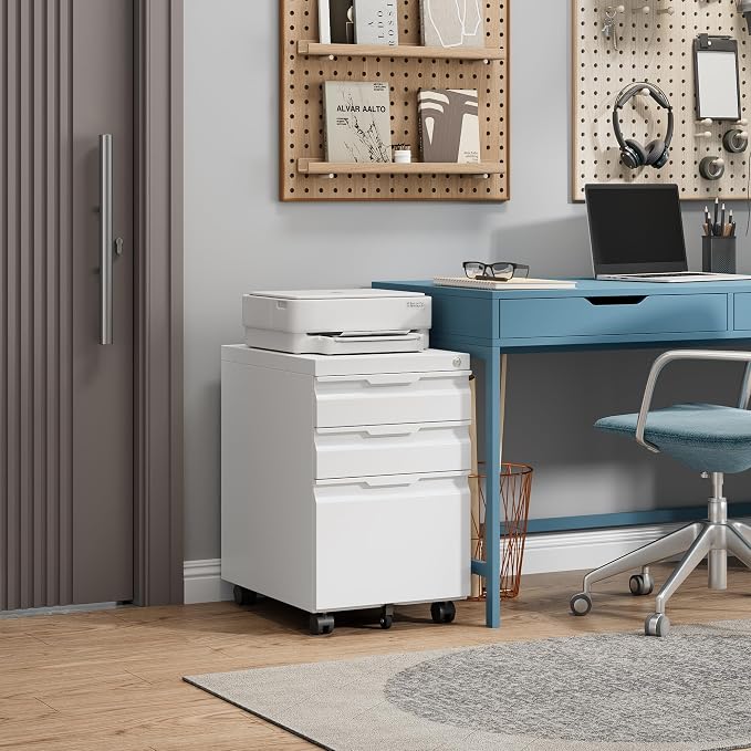 3 Drawer Mobile File Cabinet - Image 2