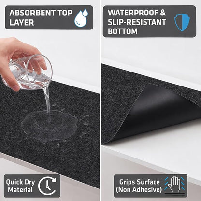 Drymate Premium Luxury Shelf & Drawer Liner, Thick Cushioned Fabric, - Image 3