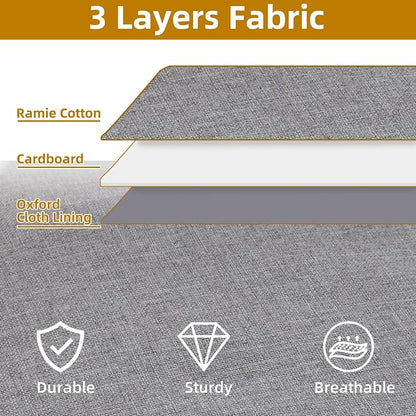 Under Bed Storage Containers, 23.6 x 11.8 x 5.9 Inch Collapsible Clothes - Image 7