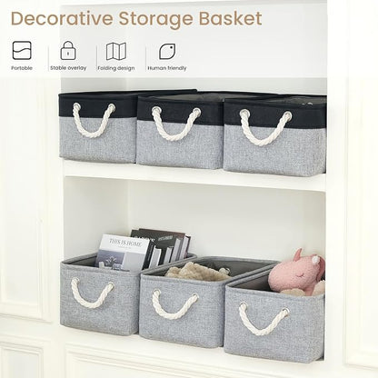13.8x9.8x6.7 Inch Fabric Small Storage Bins - Image 5