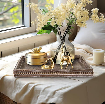 MAONAME Wood Serving Tray, Farmhouse Wooden Tray - Image 7