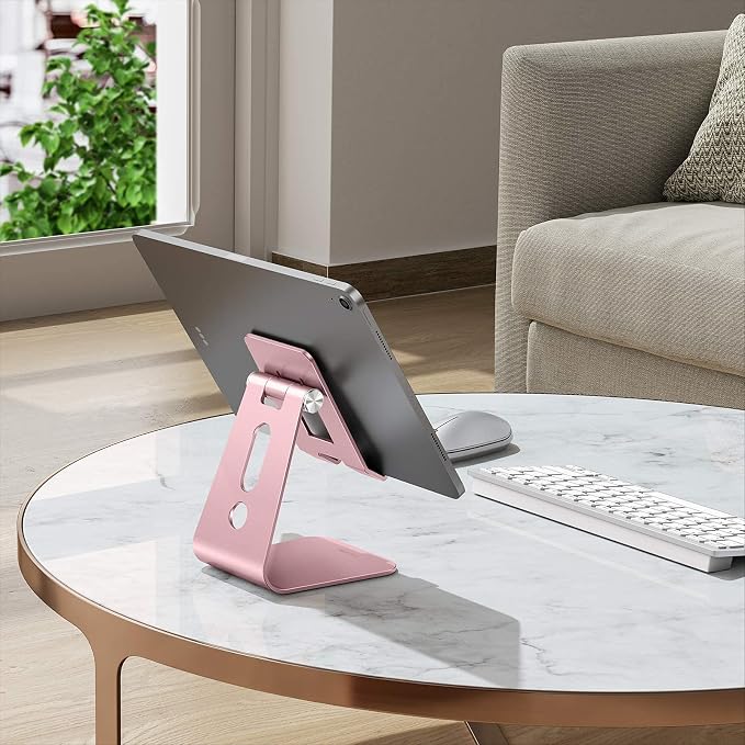 OMOTON Adjustable Tablet Stand for Desk, Upgraded Longer Arms for Greater - Image 7