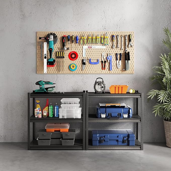 32" W Garage Shelving, 900LBS Loads Adjustable Garage Storage Shelves, 3-Tier - Image 8