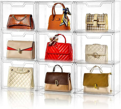 Purse Organizer for Closet, Purse Storage Box by Stebopum