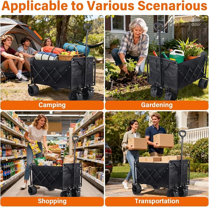 Extra-Large Heavy-Duty Wagons carts Foldable - Image 9