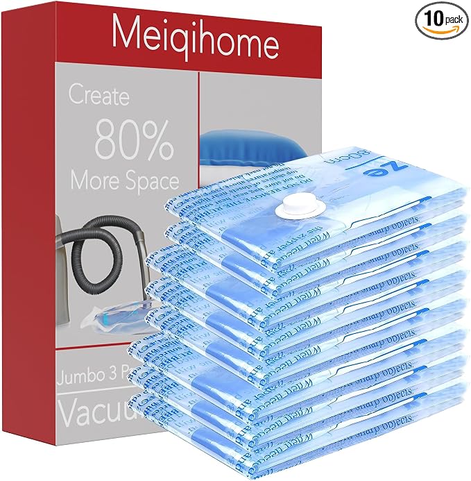 Vacuum Storage Bags, Small Space Saver Sealer Bags, Airtight Compression Bags by MEIQIHOME