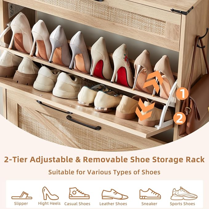 LEYAOYAO Shoe Cabinet Storage for Entryway - Image 9