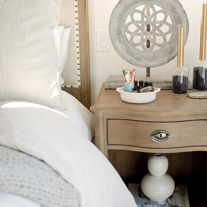 5-Piece Round Woven Cotton Rope Storage Baskets - Image 4