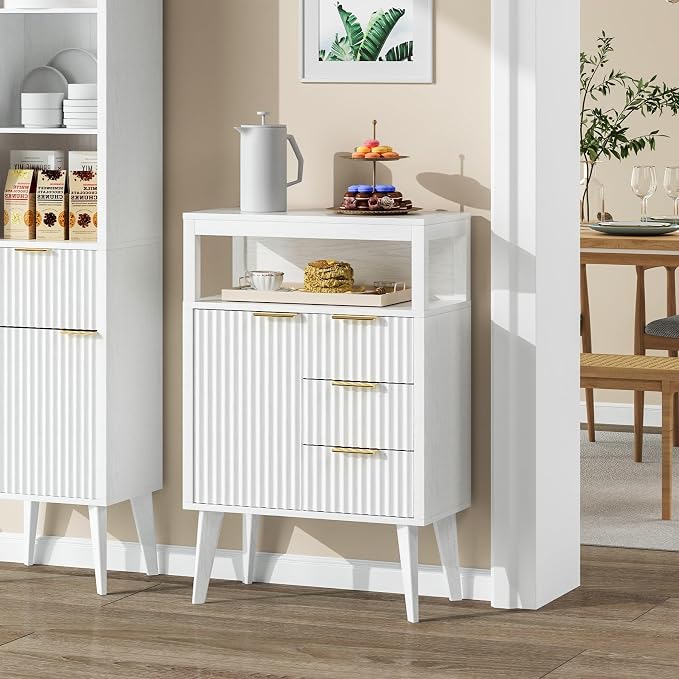 White Bathroom Floor Cabinet - Image 6
