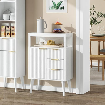 White Bathroom Floor Cabinet - Image 6