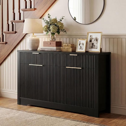 Cyclysio 55" Fluted Buffet Cabinet - Image 2