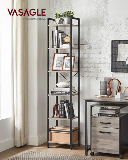 VASAGLE 6-Tier Bookshelf, Bookcase - Image 2