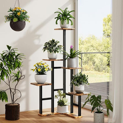 Yzosvki Corner Plant Stand Indoor, 6 Tiered Corner Plant Shelf Flower Stand - Image 8