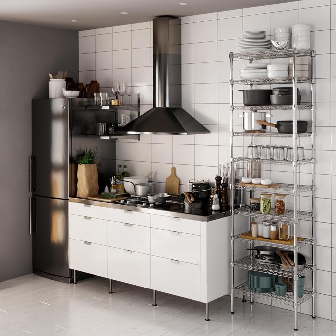 14" Deep x 24" Wide x 86" Height Wire Shelving Kit | 10-Tier | NSF Commercial - Image 6