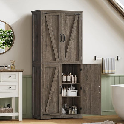TEENFON Tall Storage Cabinet, Kitchen Pantry Cabinet - Image 3