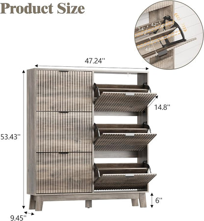 HUANLEGO Shoe Cabinet Storage for Entryway - Image 2