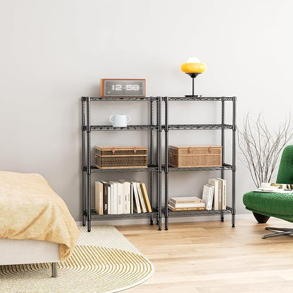 IZEUK 4 Tier Steel Storage Shelves, Heavy Duty Metal Shelf Wire Shelving Rack - Image 8